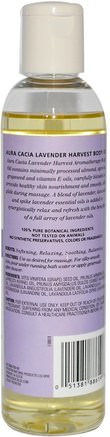 Aromatherapy Body Oil, Relaxing Lavender, 8 fl oz (237 ml) by Aura Cacia-Hälsa, Hud, Massageolja