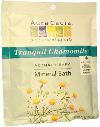 Aromatherapy Mineral Bath, Tranquil Chamomile, 2.5 oz (70.9 g) by Aura Cacia-Bad, Skönhet, Badsalter