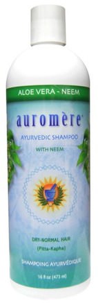 Ayurvedic Shampoo, Aloe Vera - Neem, 16 fl oz (473 ml) by Auromere-Bad, Skönhet, Schampo, Hår, Hårbotten, Balsam