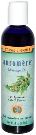 Massage Oil, 4 oz (118 ml) by Auromere-Hälsa, Hud, Massageolja