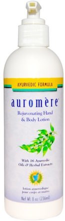 Ayurvedic Formula, Rejuvenating Hand & Body Lotion, 8 oz (236 ml) by Auromere-Bad, Skönhet, Body Lotion