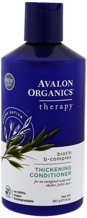 Thickening Conditioner, Biotin B-Complex Therapy, 14 oz (397 g) by Avalon Organics-Sverige