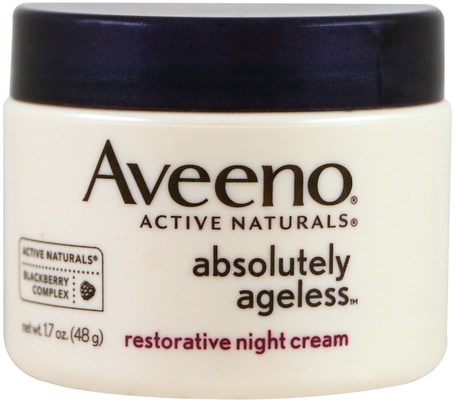 Absolutely Ageless, Restorative Night Cream, 1.7 oz (48 g) by Aveeno-Skönhet, Ansiktsvård, Hud