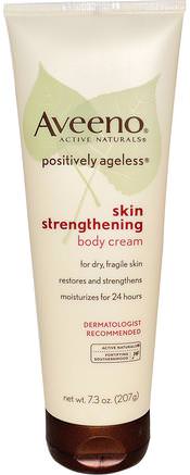 Active Naturals, Positively Ageless, Skin Strengthening, Body Cream, 7.3 oz (207 g) by Aveeno-Kropp, Positivt Ageless