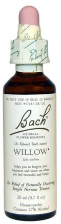 Original Flower Remedies, Willow, 0.7 fl oz (20 ml) by Bach-Kosttillskott, Homeopati, Hälsa
