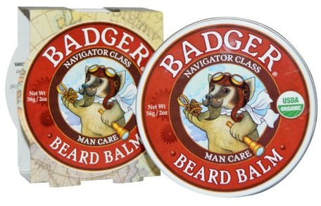 Navigator Class Man Care, Beard Balm, 2 oz (56 g) by Badger Company-Bad, Skönhet, Personlig Vård