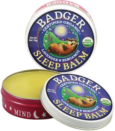Sleep Balm, Lavender & Bergamot, 2 oz (56 g) by Badger Company-Hälsa, Sömnstöd