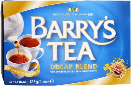 Decaf Blend, 40 Tea Bags, 4.4 oz (125 g) by Barrys Tea-Sverige