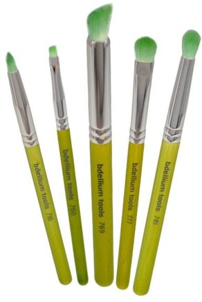 Green Bambu Series, Smoky Eyes, 5 Piece Brush Set by Bdellium Tools-Bad, Skönhet, Presentuppsättningar, Gåvor För Kosmetika, Makeupverktyg, Makeupborstar