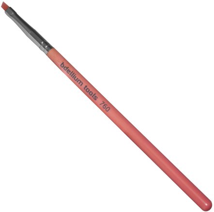 Pink Bambu Series, Eyes 760, 1 Liner/Brow Brush by Bdellium Tools-Bad, Skönhet, Smink Verktyg, Makeup Borstar