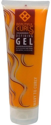 Defining Gel, Wavy To Curly, 8 fl oz (235 ml) by Beautiful Curls-Bad, Skönhet, Shea Smör, Hår Styling Gel