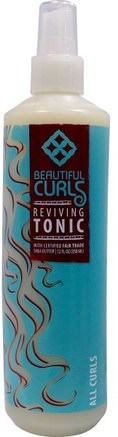 Reviving Tonic, All Curls, 12 fl oz (350 ml) by Beautiful Curls-Bad, Skönhet, Hår Styling Gel