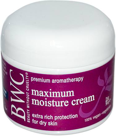 Maximum Moisture Cream, 2 oz (56 g) by Beauty Without Cruelty-Skönhet, Ansiktsvård, Hudtyp Normal Till Torr Hud