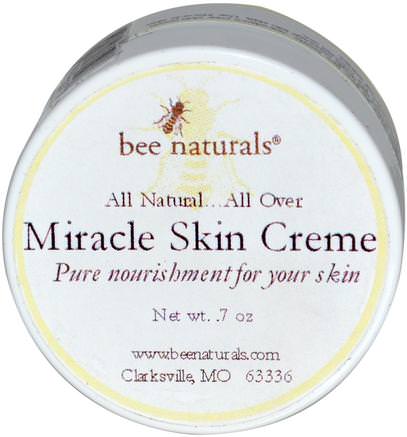 Miracle Skin Cream.7 oz by Bee Naturals-Bad, Skönhet, Body Lotion