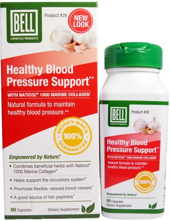 Healthy Blood Pressure Support, 60 Capsules by Bell Lifestyle-Bell Livsstilstillstånd Specifika, Bell Livsstil Kvinnor