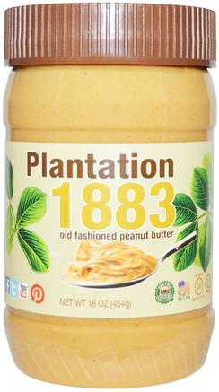 Plantation 1883, Old Fashioned Peanut Butter, Creamy, 16 oz (454 g) by Bell Plantation-Mat, Jordnötssmör, Klockplantageplantage 1883