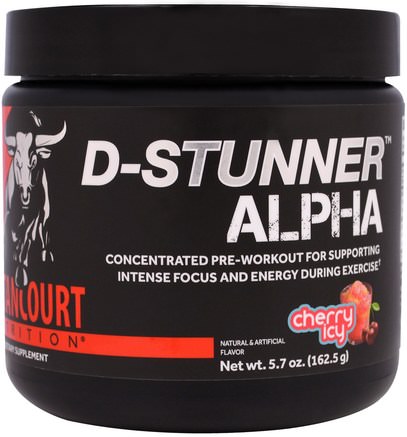 D-Stunner Alpha, Cherry Icy, 5.7 oz (162.5 g) by Betancourt-Sport, Träning, Muskel