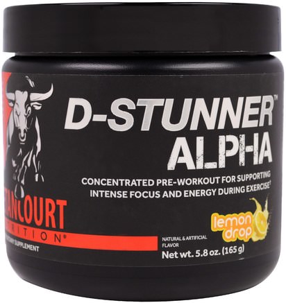 D-Stunner Alpha, Lemon Drop, 5.8 oz (165 g) by Betancourt-Sport, Träning, Muskel