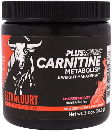 Plus Series Carnitine, Watermelon, 3.2 oz (90.0 g) by Betancourt-Sport, Kreatinpulver, Träning