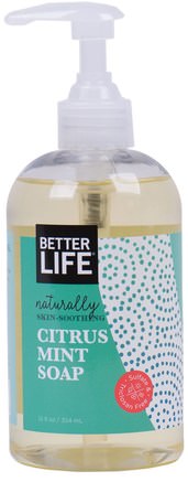Citrus Mint Soap, 12 fl oz (354 ml) by Better Life-Bad, Skönhet, Tvål