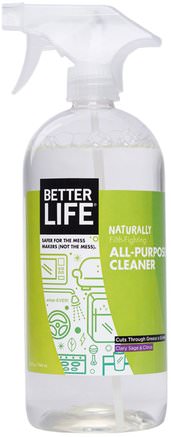 Natural All-Purpose Cleaner, Clary Sage & Citrus, 32 fl oz (946 ml) by Better Life-Hem, Hushållsrengöringsmedel