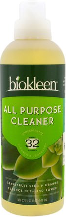All Purpose Cleaner, Concentrated, Grapefruit Seed & Orange, 32 fl oz (946 ml) by Bio Kleen-Hem, Hushållsrengöringsmedel