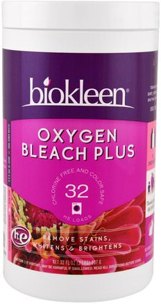 Oxygen Bleach Plus, 32 oz (907 g) by Bio Kleen-Hem, Tvättblek