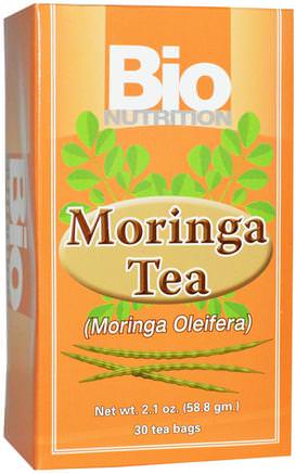 Moringa Tea, 30 Tea Bags, 2.1 oz (58.8 g) by Bio Nutrition-Mat, Örtte, Moringa