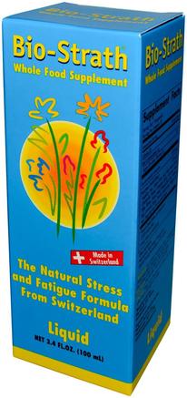 Whole Food Supplement, Stress & Fatigue Formula, 3.4 fl oz (100 ml) Liquid by Bio-Strath-Sverige