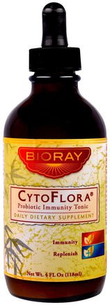 Probiotic Immunity Tonic, 4 fl oz (118 ml) by Bioray CytoFlora-Kosttillskott, Probiotika, Kall Influensa Och Virus, Immunsystem