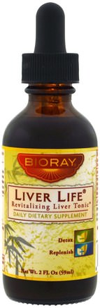 Revitalizing Liver Tonic, 2 fl oz (59 ml) by Bioray Liver Life-Kosttillskott, Leverprodukter, Hälsa, Leverstöd