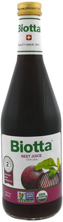 Organic Beet Juice, 16.9 fl oz (500 ml) by Biotta-Mat, Kaffe Te Och Drycker, Fruktjuicer