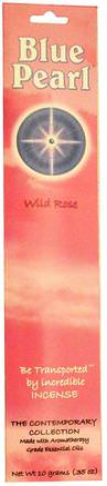 The Contemporary Collection, Wild Rose Incense.35 oz (10 g) by Blue Pearl-Bad, Skönhet, Aromterapi Eteriska Oljor, Rökelse