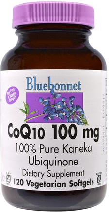 CoQ10, 100 mg, 120 Veggie Softgels by Bluebonnet Nutrition-Kosttillskott, Koenzym Q10, Coq10