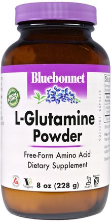 L-Glutamine Powder, 8 oz (228 g) by Bluebonnet Nutrition-Kosttillskott, Aminosyror, L Glutamin, L Glutaminpulver