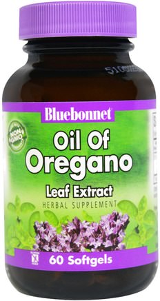 Oil of Oregano Leaf Extract, 60 Softgels by Bluebonnet Nutrition-Kosttillskott, Oreganoolja