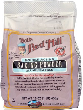 Baking Powder, Gluten Free, 16 oz (453 g) by Bobs Red Mill-Mat, Bakhjälpmedel, Bakpulver