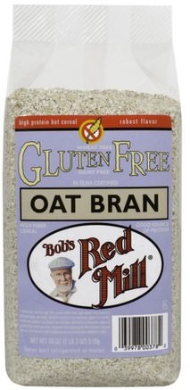 Oat Bran, Gluten Free, 18 oz (510 g) by Bobs Red Mill-Kosttillskott, Fiber, Havreklid, Mat, Mat, Spannmål