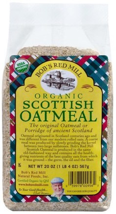 Organic Scottish Oatmeal, 20 oz (567 g) by Bobs Red Mill-Mat, Mat, Havre Havregryn, Flingor