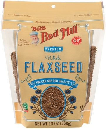 Premium Whole Flaxseed, 13 oz (368 g) by Bobs Red Mill-Kosttillskott, Linfrö