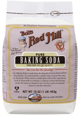 Pure Baking Soda, Gluten Free, 16 oz (453 g) by Bobs Red Mill-Mat, Bakhjälpmedel