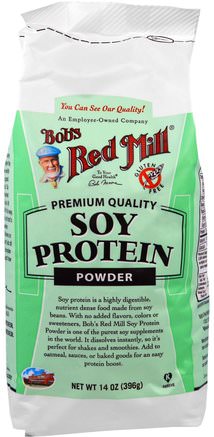 Soy Protein Powder, 14 oz (396 g) by Bobs Red Mill-Kosttillskott, Sojaprodukter, Sojaprotein