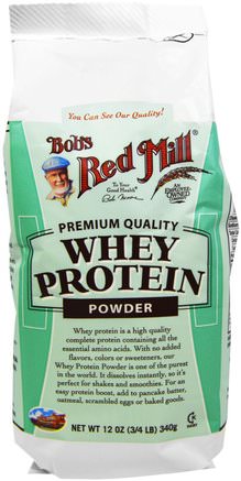 Whey Protein Powder, 12 oz (340 g) by Bobs Red Mill-Kosttillskott, Vassleprotein