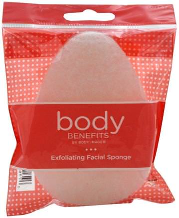 By Body Image, Exfoliating Facial Sponge, 1 Sponge by Body Benefits-Skönhet, Ansiktsvård, Bad Svampar Och Borstar