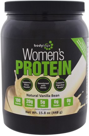 Womens Protein Powder, Natural Vanilla Bean, 15.8 oz (448 g) by Bodylogix-Sport, Kosttillskott, Protein