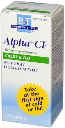 Alpha CF, 120 Tablets by Boericke & Tafel-Hälsa, Kall Influensa Och Virus, Kall Och Influensa, Kosttillskott, Homeopati Hosta Kyla Och Influensa