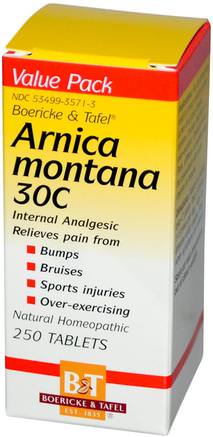 Arnica Montana 30C, 250 Tablets by Boericke & Tafel-Örter, Arnica Montana