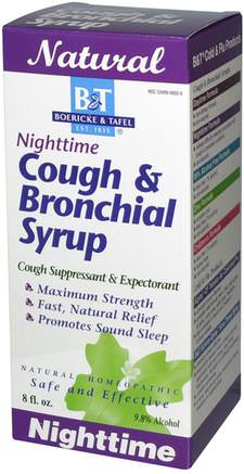 Nighttime Cough & Bronchial Syrup, 8 fl oz by Boericke & Tafel-Hälsa, Kall Influensa Och Virus, Kall Och Influensa, Kosttillskott, Homeopati Hosta Kyla Och Influensa