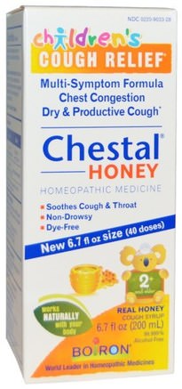 Chestal Honey, Childrens Cough Relief, 6.7 fl oz (200 ml) by Boiron-Barns Hälsa, Kall Influensa Hosta, Barn