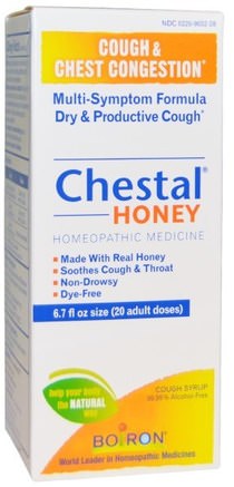 Chestal Honey, Cough & Chest Congestion, 6.7 fl oz by Boiron-Hälsa, Kall Influensa Och Viral, Hosta Sirap, Kosttillskott, Homeopati Hosta Kyla Och Influensa